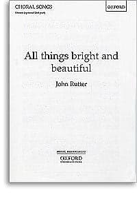 Rutter All Things Bright & Beautiful Unison | Reverb UK
