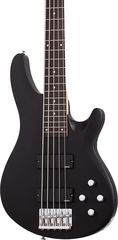 Schecter C-5 Deluxe 5-String Bass Guitar, Satin Black