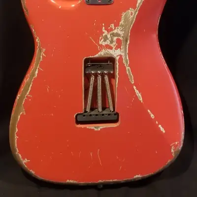 Custom Fender USA Stratocaster  Fiesta Red Nitro Heavy Relic by MJT Eric Johnson Pups image 8