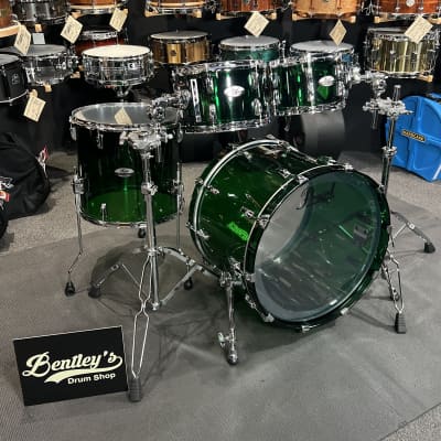 *Limited Edition* Pearl Crystal Beat Acrylic 10/12/16/22" Drum Set Kit in Emerald Glass #754 image 2