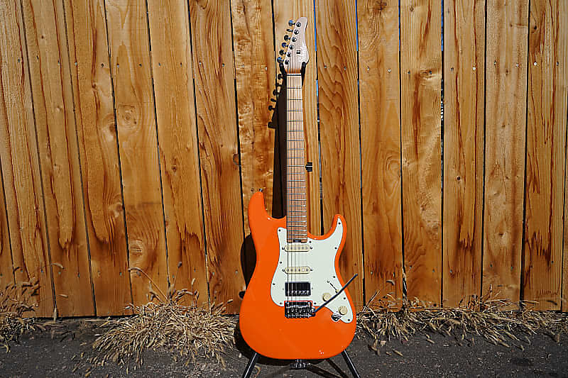 Schecter　Diamond Series エレキギター オレンジ Schecter Diamond Series Tempest Orange – Chicago Music Exchange
