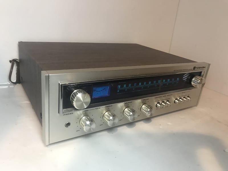 1974 Toshiba SA-300 silver face vintage AM/FM stereo vintage receiver in  original box and packaging