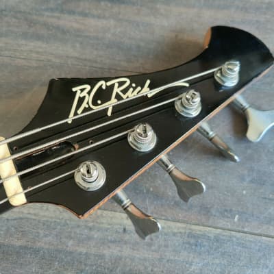 1988 BC Rich Japan (NJ Series II) Warlock Bass (White) image 7