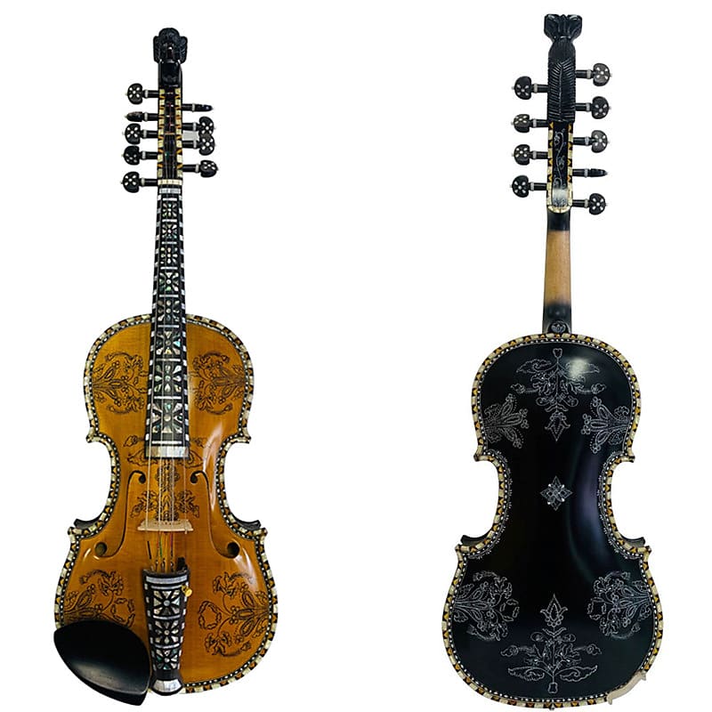 バイオリン　4/4 Deluxe hardanger Norwegian fiddle 4/4 violin,concert viola d