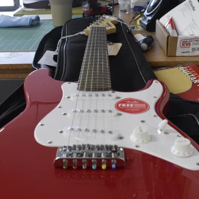 Squier Mini Stratocaster V2 with Laurel Fretboard 2023 - Dakota Red image 8