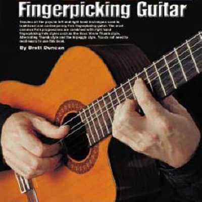 Learn How To Play Guitar Folk Fingerpicking Lessons TAB Tutor Music Book CD - N8 X- for sale