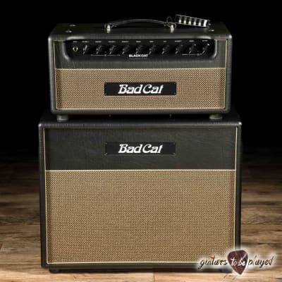 Bad Cat Black Cat 20W 2-Channel Tube Amp Head w/ 1x12 Extension Cab image 2