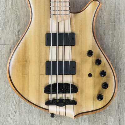 Mayones Slogan Classic 4 4-String Electric Bass Myrtlewood Trans Natural w/ Case image 12