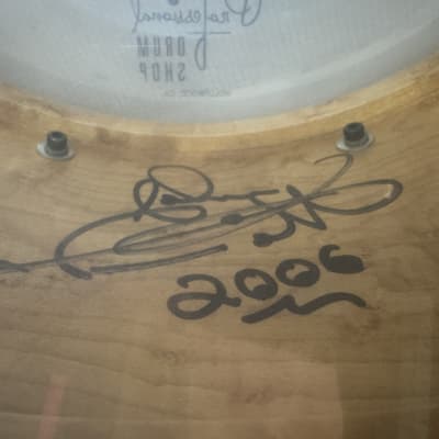Frankie Banali's, Quiet Riot, Craviotto 14x6.5" Single Ply, Tube Lug Snare Drum, with Case, Signed! IMMACULATE 2006 - Gloss Lacquer image 18