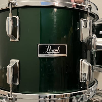 Pearl Vintage Model 5 - Maple ET Shells 22/12/13/16 Drum Set with Original Hardware 1980-83 Green Flash image 2