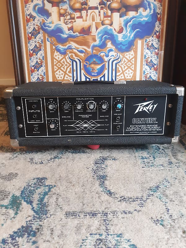 Peavey Century 200H Guitar Bass Amp Head 1980s - Black | Reverb