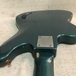 Teisco TG-64 Monkey Grip Guitar 1960's Metallic Teal Blue