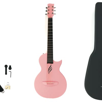 Enya NOVA GO Pink Acoustic Guitar "Pretty In Pink" image 1
