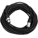 SEISMIC AUDIO Black 50' XLR Microphone Cable - Patch