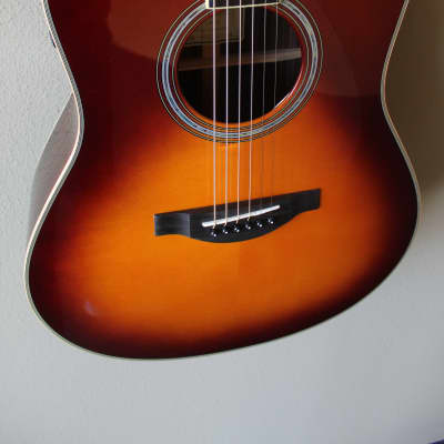 Brand New Yamaha LL-TA TransAcoustic Jumbo Concert Acoustic/Electric Guitar - Brown Sunburst image 5