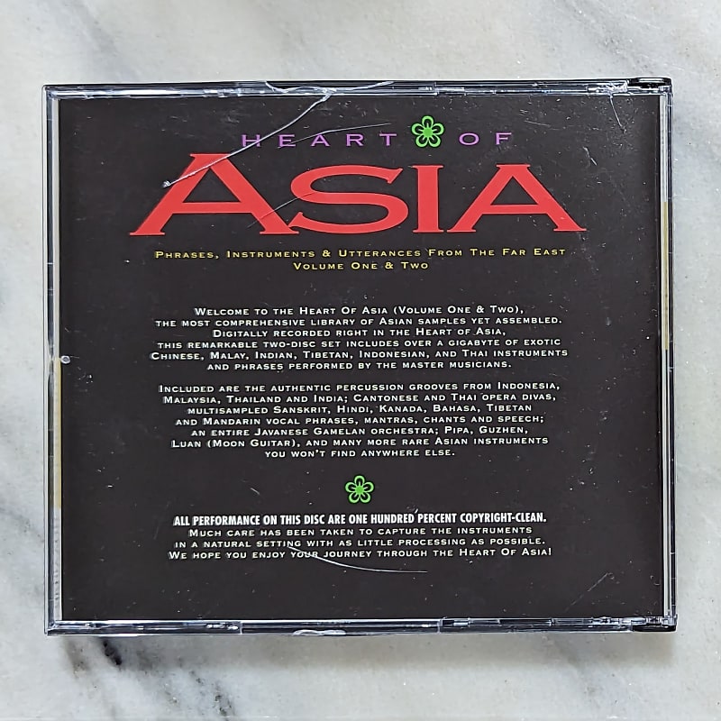 Spectrasonics Heart of Asia Sample CDs for AKAI/EMU/ASR