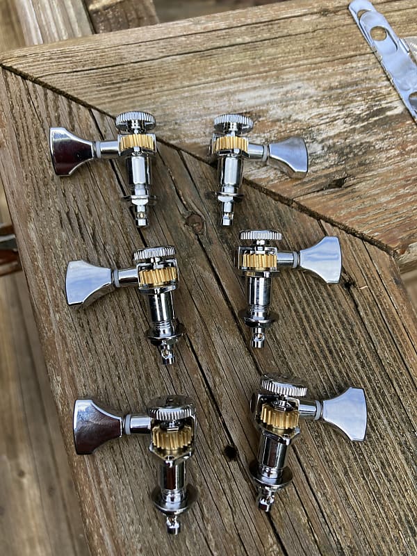 Hipshot 6GLO Grip-Lock Locking Guitar Tuning Machines 3+3 - Black