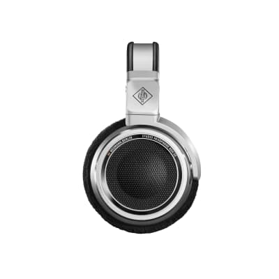 Neumann NDH30 Open-back Studio Headphone - Silver with Black and Orange Trim image 4