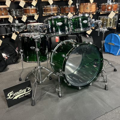 *Limited Edition* Pearl Crystal Beat Acrylic 10/12/16/22" Drum Set Kit in Emerald Glass #754 image 9