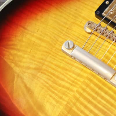 2006 Gibson Custom Shop 1968 Reissue Les Paul Custom F Electric Guitar Figured Triburst + COA OHSC (6932) image 7