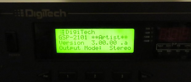 ギター DigiTech GSP-2101 LE Artist Ver.3.00 Digitech GSP-2101 ARTIST Studio Tube Preamp/Multi Effects