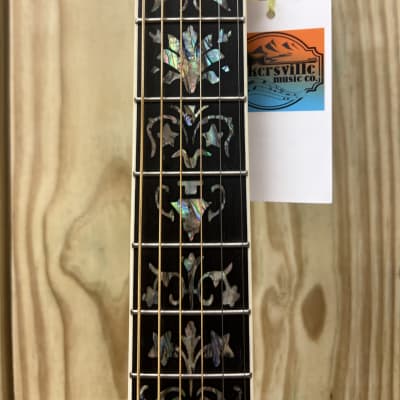 DREADNOUGHT FORTY FIVE D model acoustic guitar 2024 - Natural inlays galore FREE WRANGLER DENIM STRAP image 7