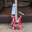EVH 5150 Striped Series Red/White/Black Guitar