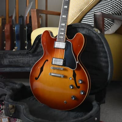 2002 Gibson Memphis Yamano ’60 ES-335 Block (ESDY-TE) Iced Tea Sunburst w/OHSC & Paperwork image 4