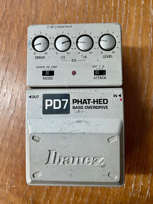 Ibanez PD7 PHAT-HED BASS OVERDRIVE / FUZZ Bass Pedal 2000s