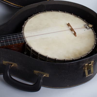 S. S. Stewart  Special Thoroughbred 5 String Banjo (1896), ser. #16771, black chipboard case. image 14