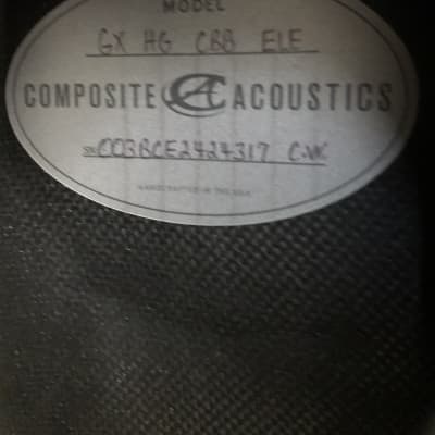 Composite Acoustic GX HG CBB ELE 2007 Carbon Fibre image 4