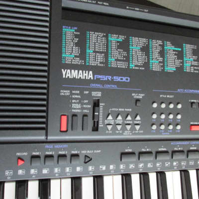 Yamaha PSR-500 Portatone Workstation Keyboard Piano Synth MIDI IN ORIGINAL BOX 1990s image 2
