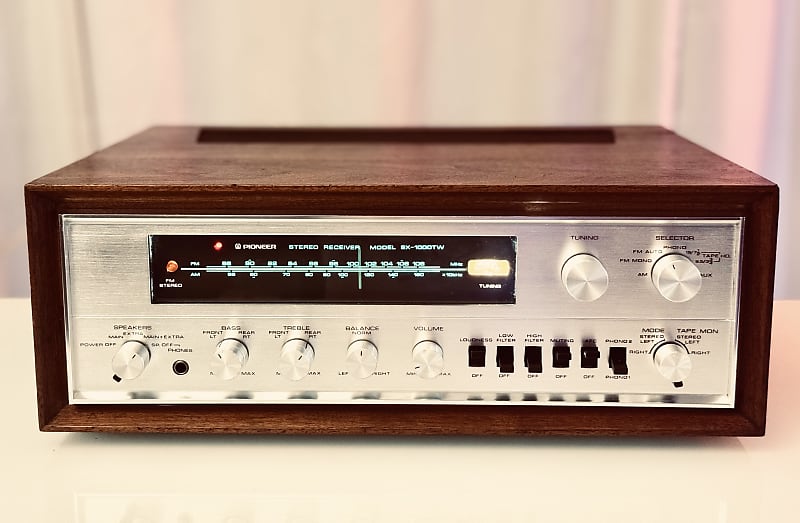 Vintage Pioneer SX-1000TW Solid State AM/FM Receiver - Serviced + Cleaned + LED  			
