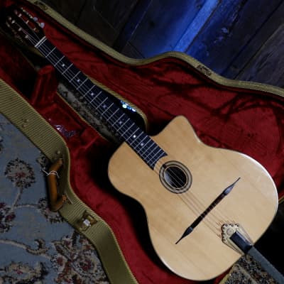 Pierre Anastasio Petite Bouche Gypsy Jazz Manouche Guitar #162D 1991 - Natural image 3