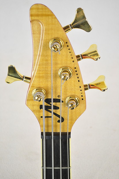Brian Moore i4 i2000 2001 Natural 4 String Bass Neck-Thru w/OHSC