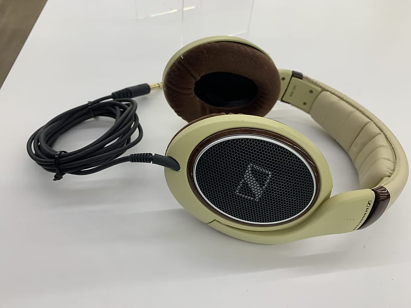 Sennheiser HD598 Over-Ear Headphone Brown 2000s Cream brown | Reverb