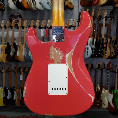 Immagine FENDER - CUSTOM SHOP 1957 Stratocaster Heavy Relic Aged Fiesta Red 9236091087 - 6