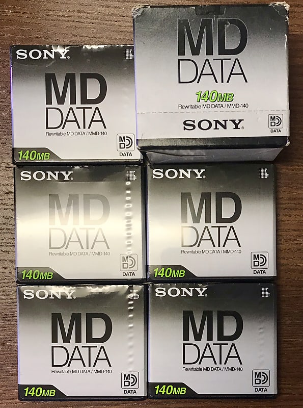 Sony MMD-140 5 Pack Discs Rewritable MD