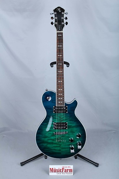 Michael Kelly Patriot Decree Electric Guitar Blue Green
