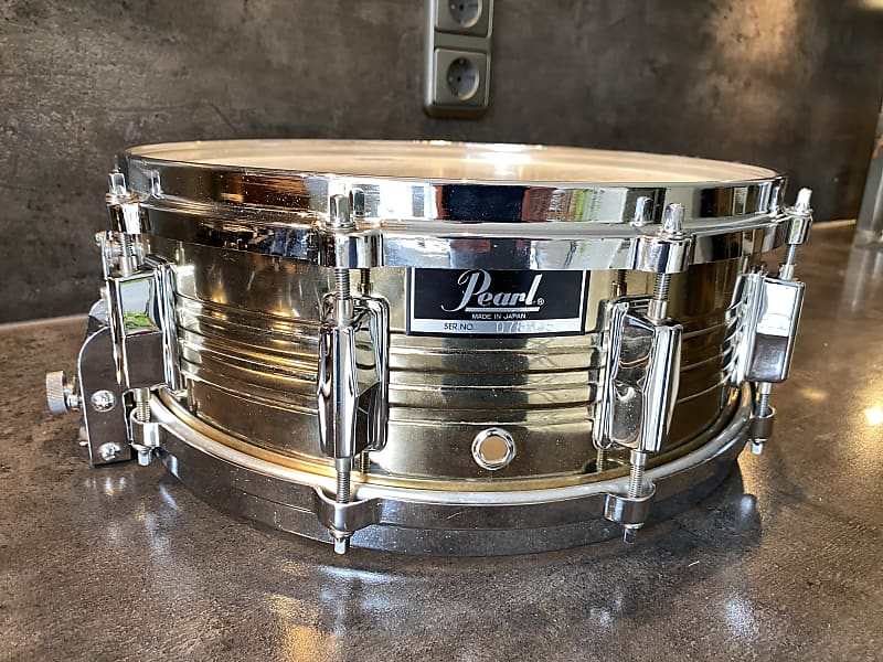 Pearl 4814DCB Jupiter snare 14x5” 1980 - Brass | Reverb