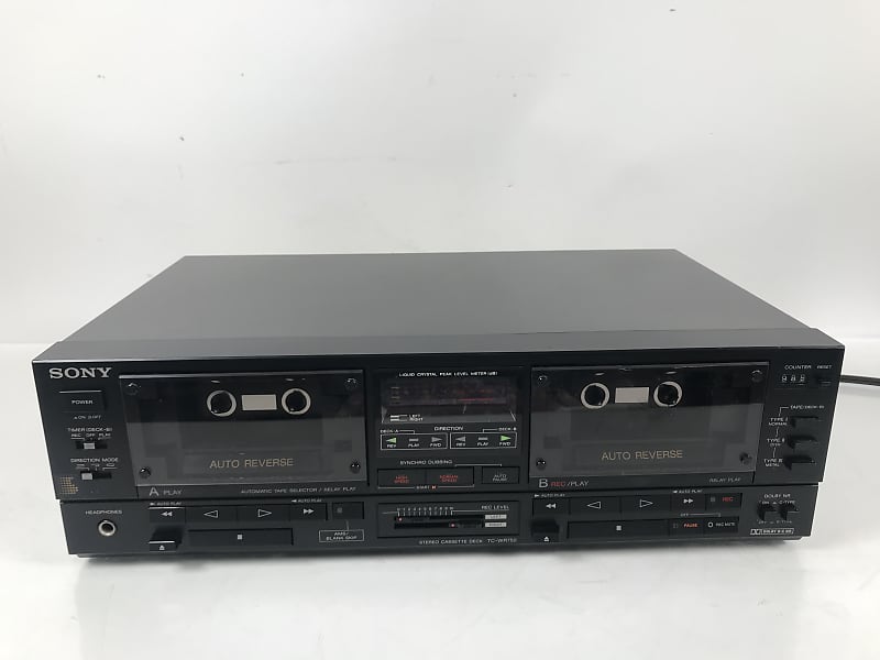 Sony TCWR750 Double Cassette Deck Reverb