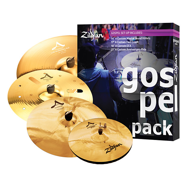 Zildjian AC0801G A Custom Gospel Box Set 14/17/18/21" Cymbal Pack image 1