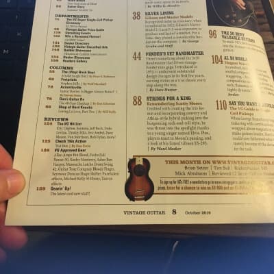 Vintage Guitar Magazine Oct 2016 30 Most Valuable Guitars, guide to Single Coil image 2