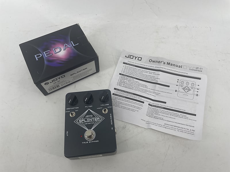 Joyo Splinter Distortion Guitar Pedal Reverb
