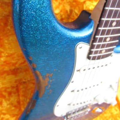 Fender Stratocaster 2017 Custom Shop 60's Journeyman Relic Blue Sparkle Closet NOS image 3