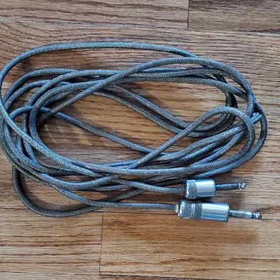 Gibson Instrument Cable Braided Wire 1950s imagen 1
