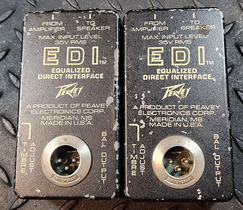TWO Peavey EDI Equalized Direct Interface AND TWO Switchcraft 310 311 Mixer  Splitter READ