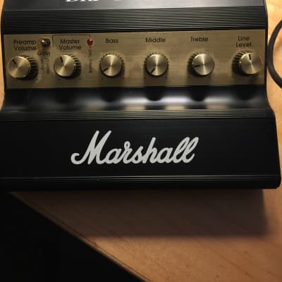 Marshall DRP-1 Direct Recording Pre-Amp 1990 Black / Gold Vintage Unit image 1