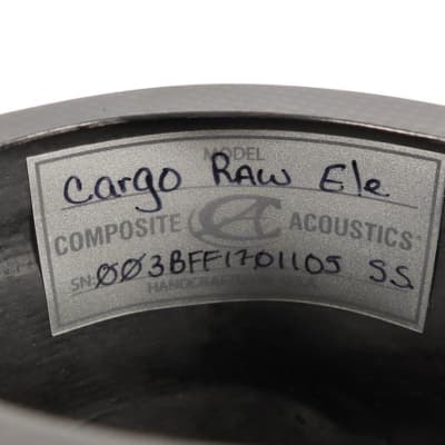 Composite Acoustics Cargo Raw Ele Travel Acoustic Electric Guitar w/ Gig Bag image 10