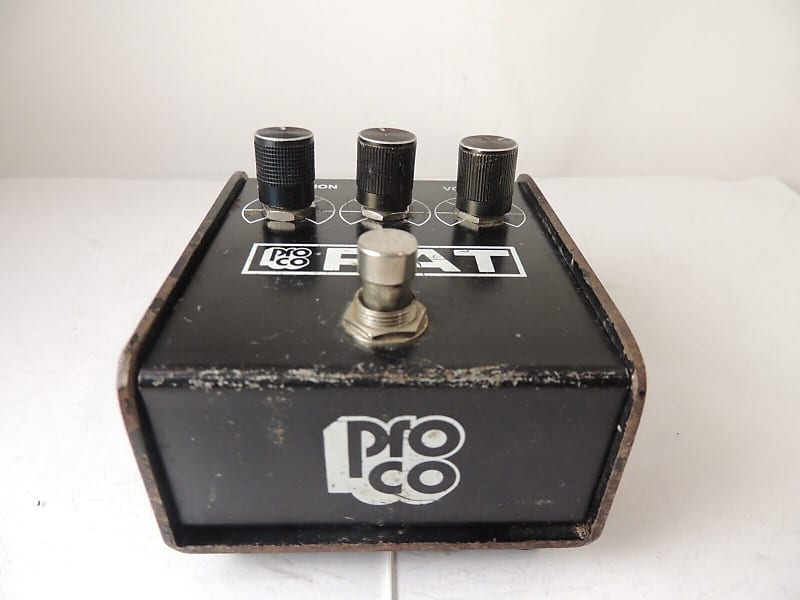 Vintage 1988 ProCo Black Rat Distortion Effects Pedal Vintage 1988 ProCo Black Rat Distortion Effects Pedal